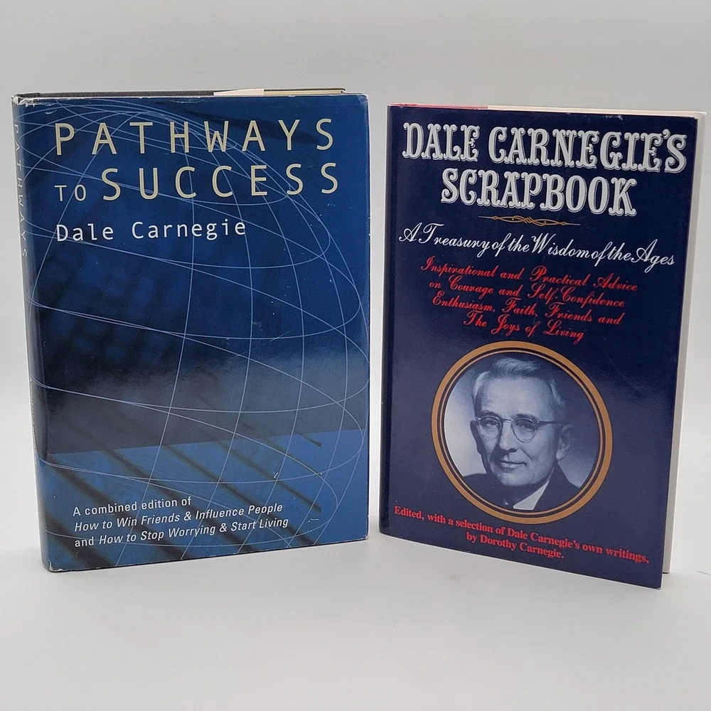 Dale Carnegie Pathways to Success & Scrapbook‎ Hardcover Set Training Ed Good